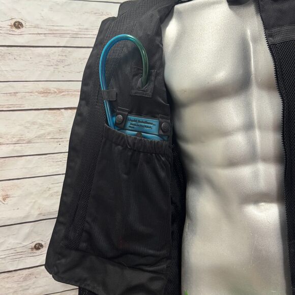 Harley-Davidson Mesh Motorcycle Jacket Liquid Solutions Straw Flask Hydration XL - Picture 11 of 16